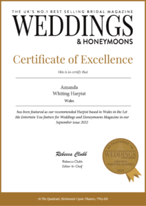 Weddings & Honeymoons Certificate of Excellence